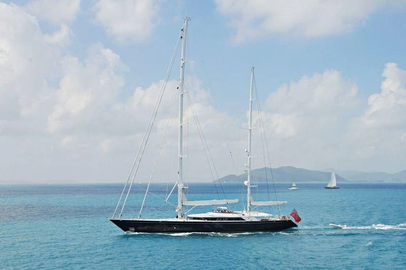 a sailboat on the water aboard PARSIFAL III Yacht for Charter