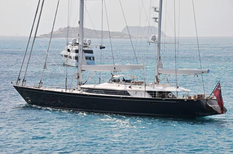 a boat in the water aboard PARSIFAL III Yacht for Charter