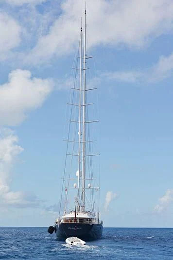 a boat sailing on the water aboard PARSIFAL III Yacht for Charter
