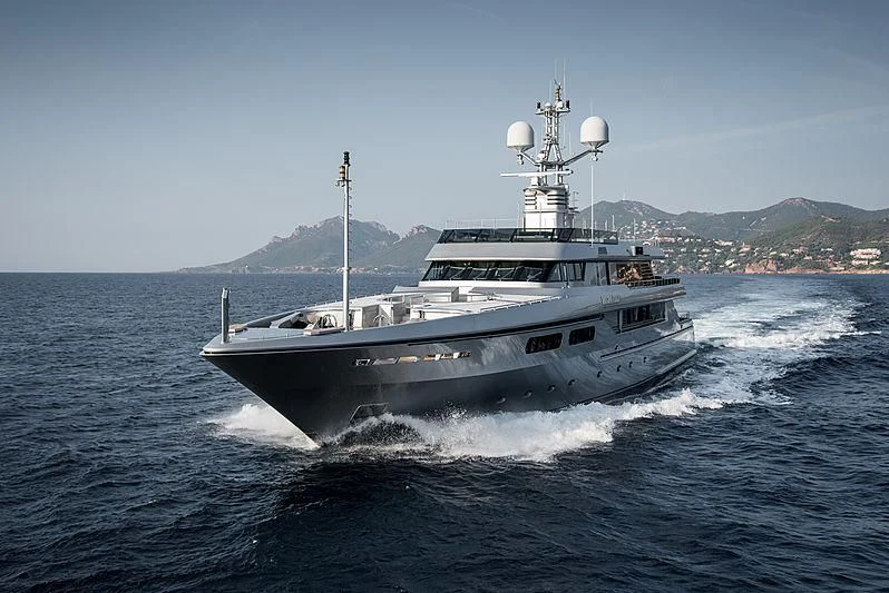 a ship on the water aboard MY FAIR LADY Yacht for Sale