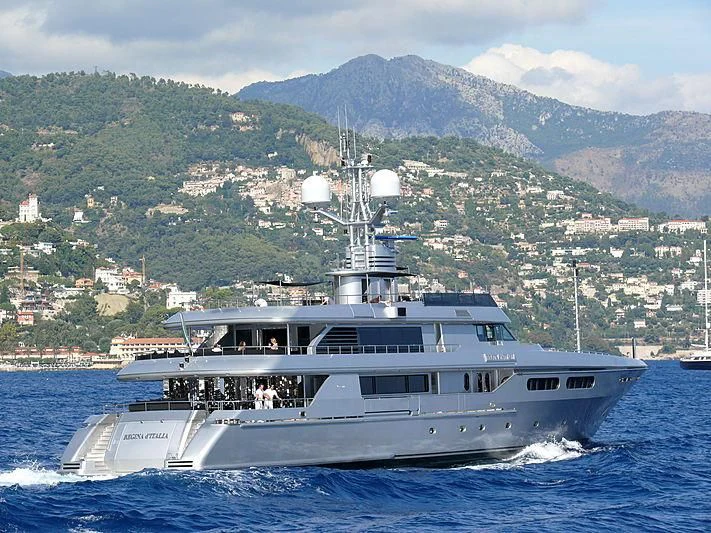 a boat on the water aboard MY FAIR LADY Yacht for Sale