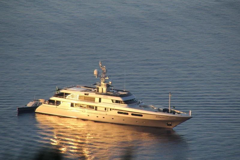 a boat in the water aboard MY FAIR LADY Yacht for Sale