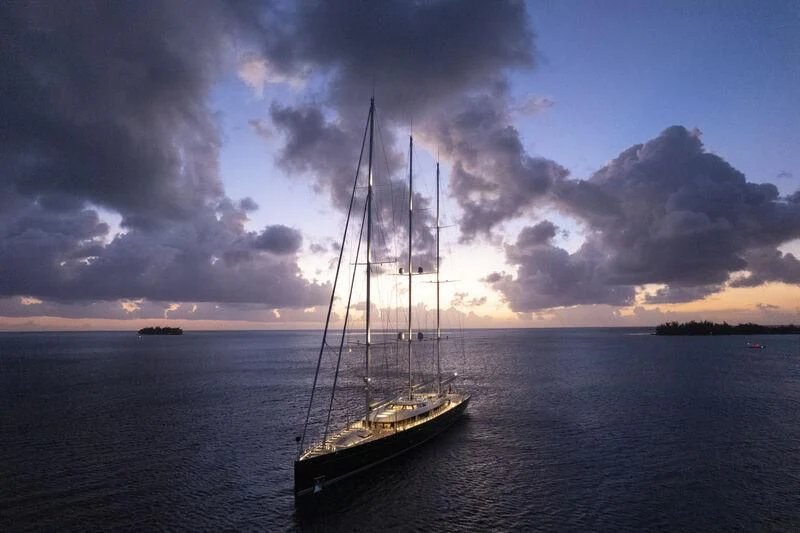 a boat in the water aboard SEA EAGLE Yacht for Sale