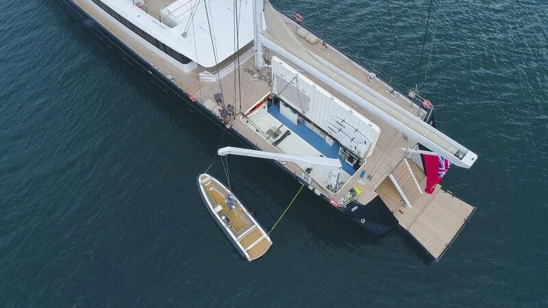 a boat on the water aboard SEA EAGLE Yacht for Sale