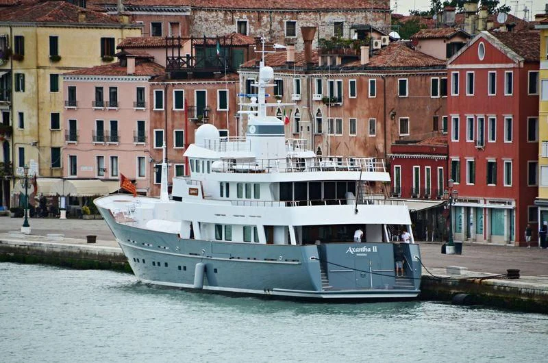 a boat in the water aboard SEA EAGLE Yacht for Sale