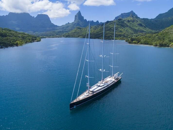 a boat on the water aboard SEA EAGLE Yacht for Sale