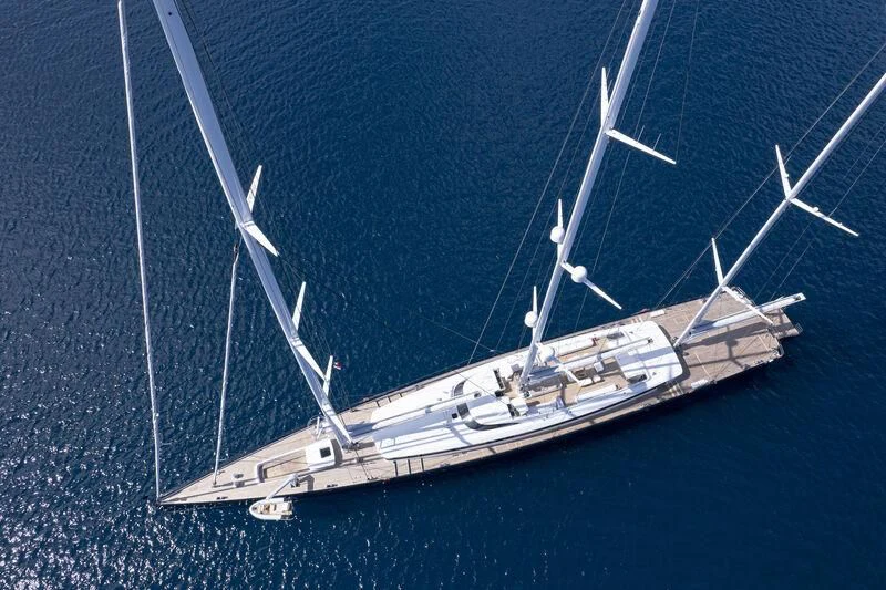 a ship in the water aboard SEA EAGLE Yacht for Sale