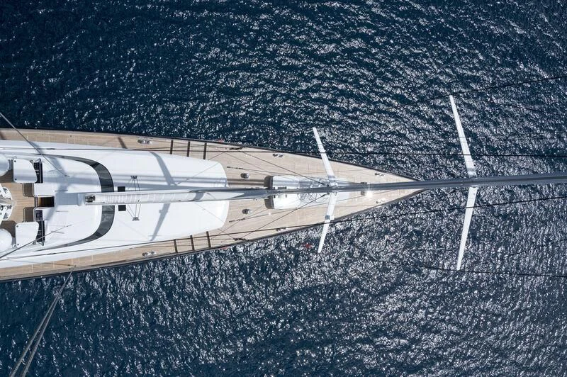 a space shuttle flying over a planet aboard SEA EAGLE Yacht for Sale