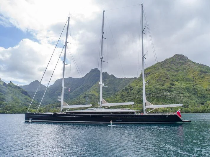a boat on the water aboard SEA EAGLE Yacht for Sale