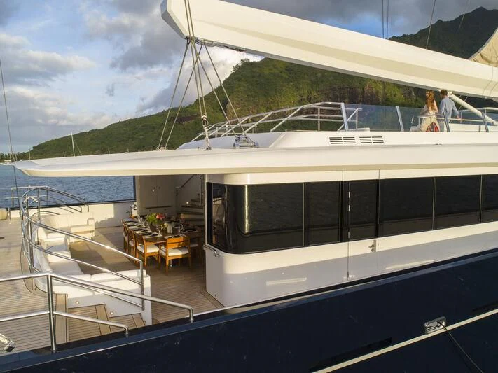 a boat on the water aboard SEA EAGLE Yacht for Sale