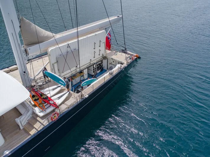 a boat on the water aboard SEA EAGLE Yacht for Sale