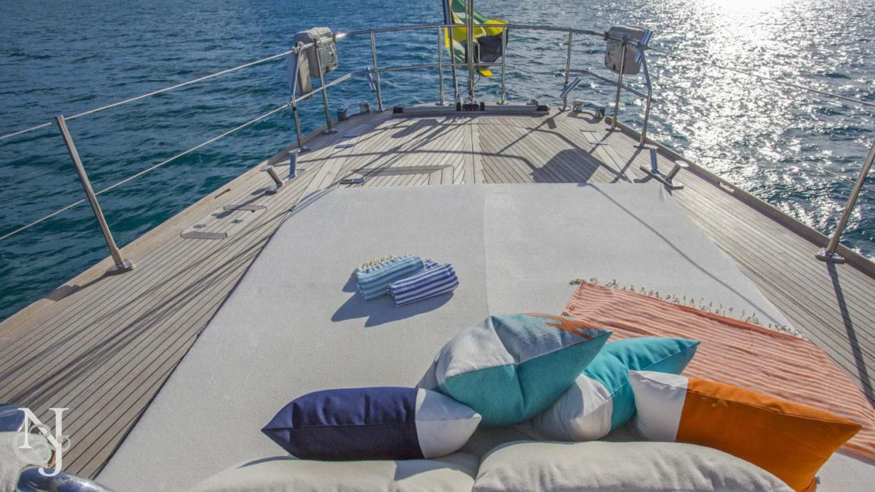 a boat on the water aboard WISDOM Yacht for Sale