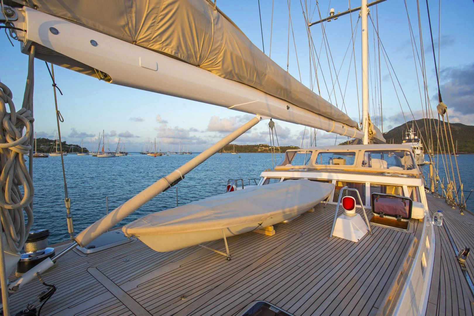 a boat on the water aboard WISDOM Yacht for Sale