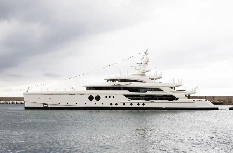 a white yacht on the water aboard KASPER 7 Yacht for Sale