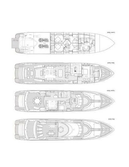 diagram aboard IMAN Yacht for Sale