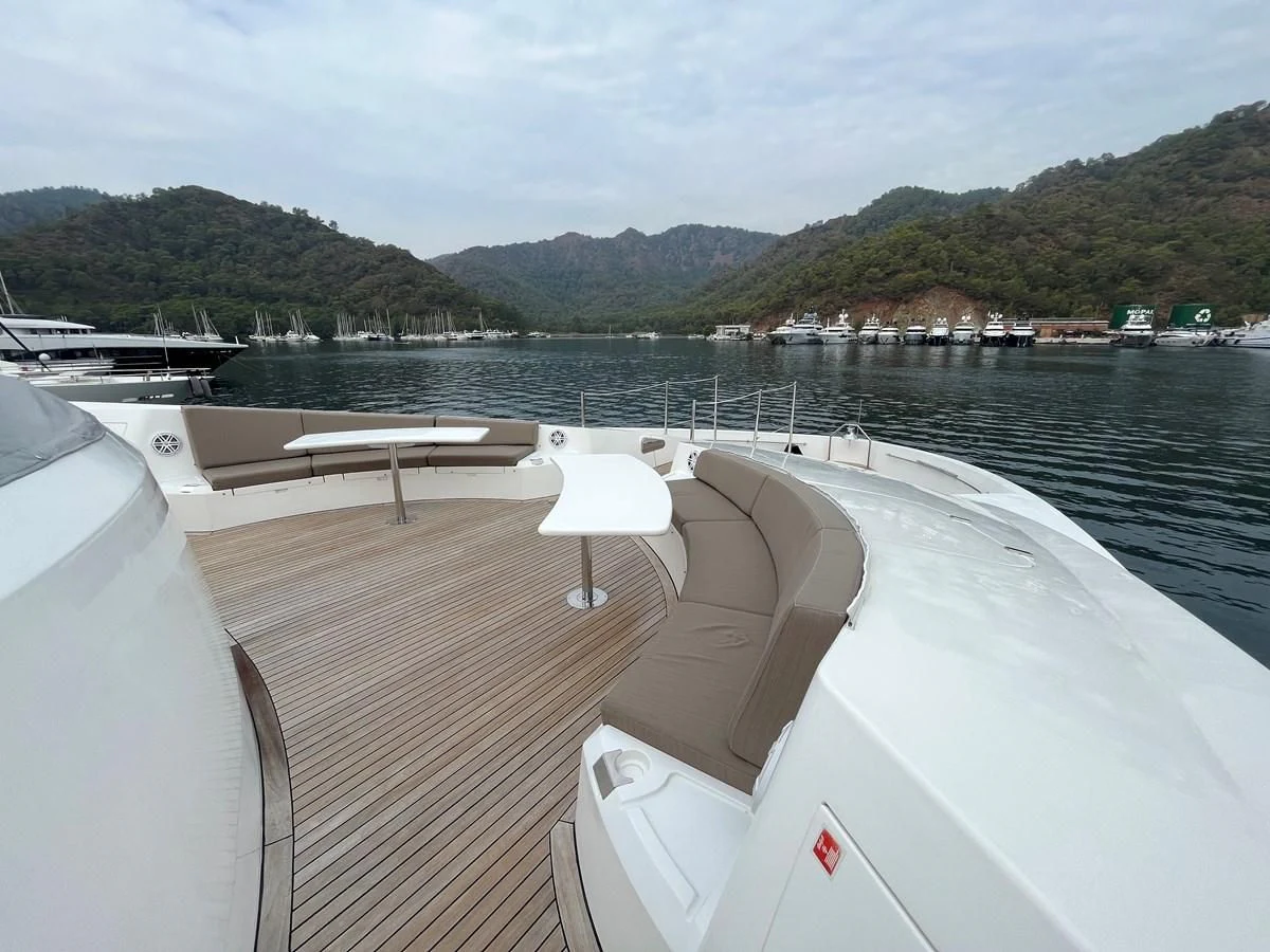 a boat on the water aboard IMAN Yacht for Sale