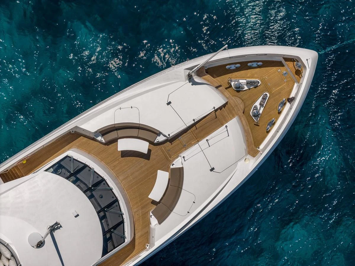 a boat in the water aboard IMAN Yacht for Sale