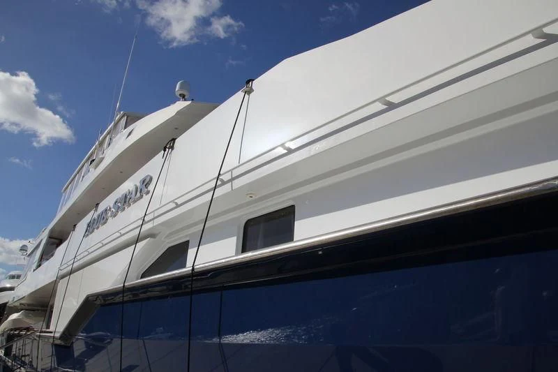 a sailboat on the water aboard BLUE STAR Yacht for Sale