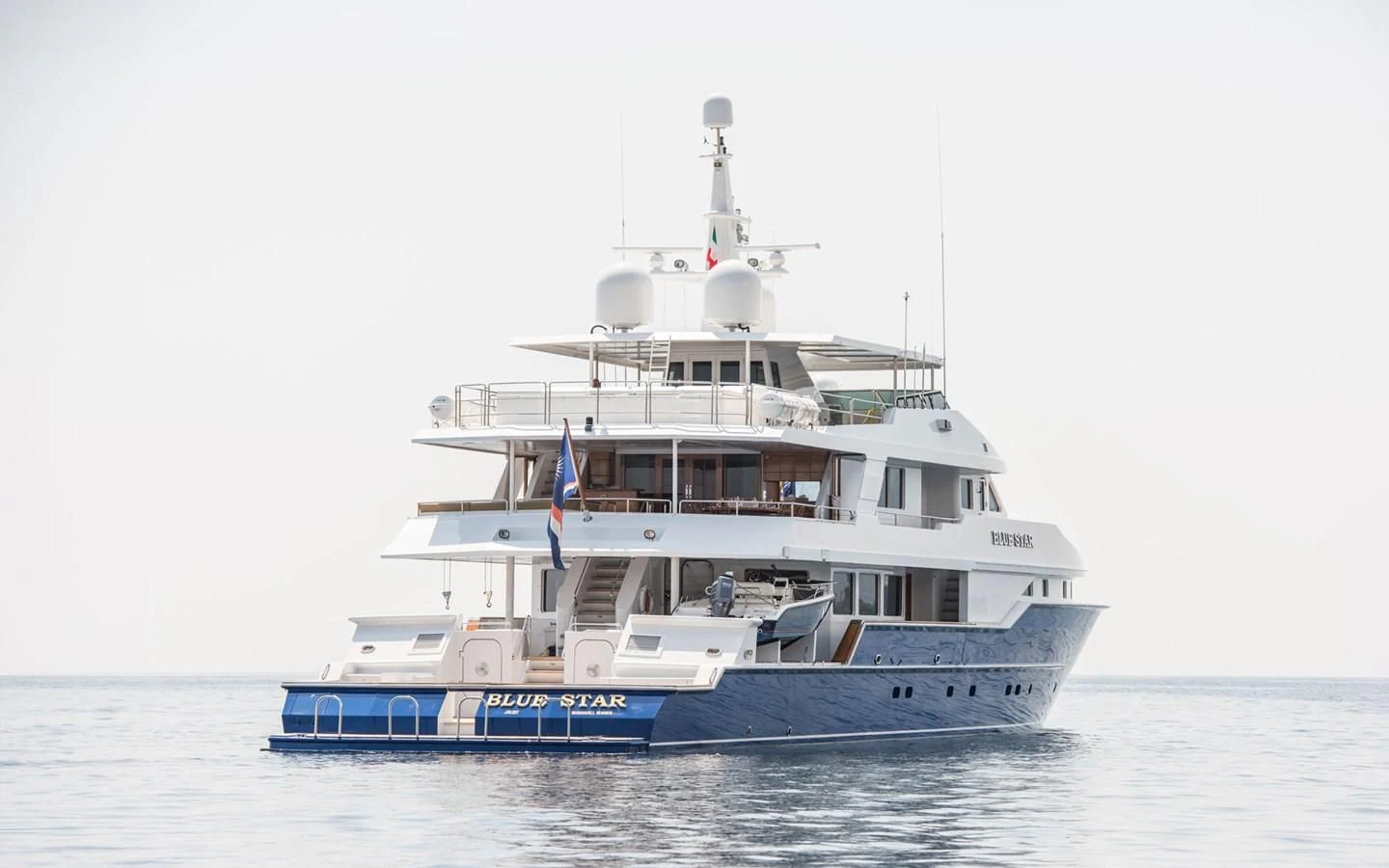 a boat on the water aboard BLUE STAR Yacht for Sale