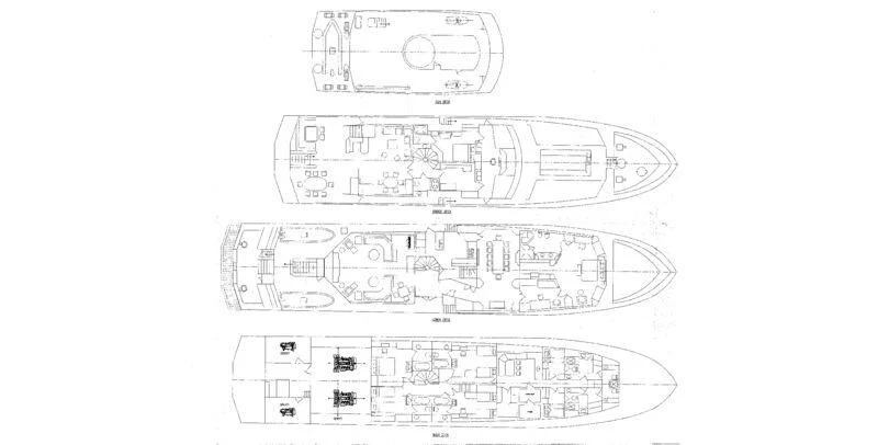 diagram aboard BLUE STAR Yacht for Sale