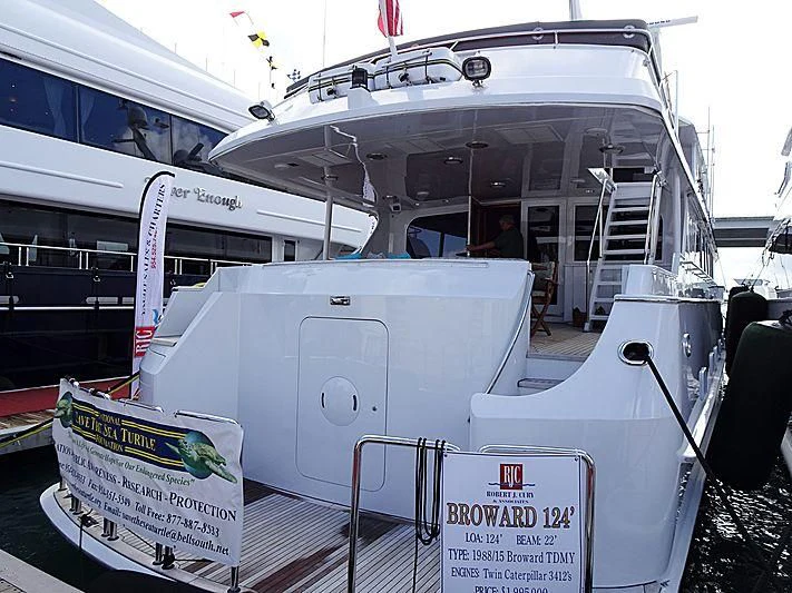 a white boat with a white deck aboard OCEAN DRIVE Yacht for Sale