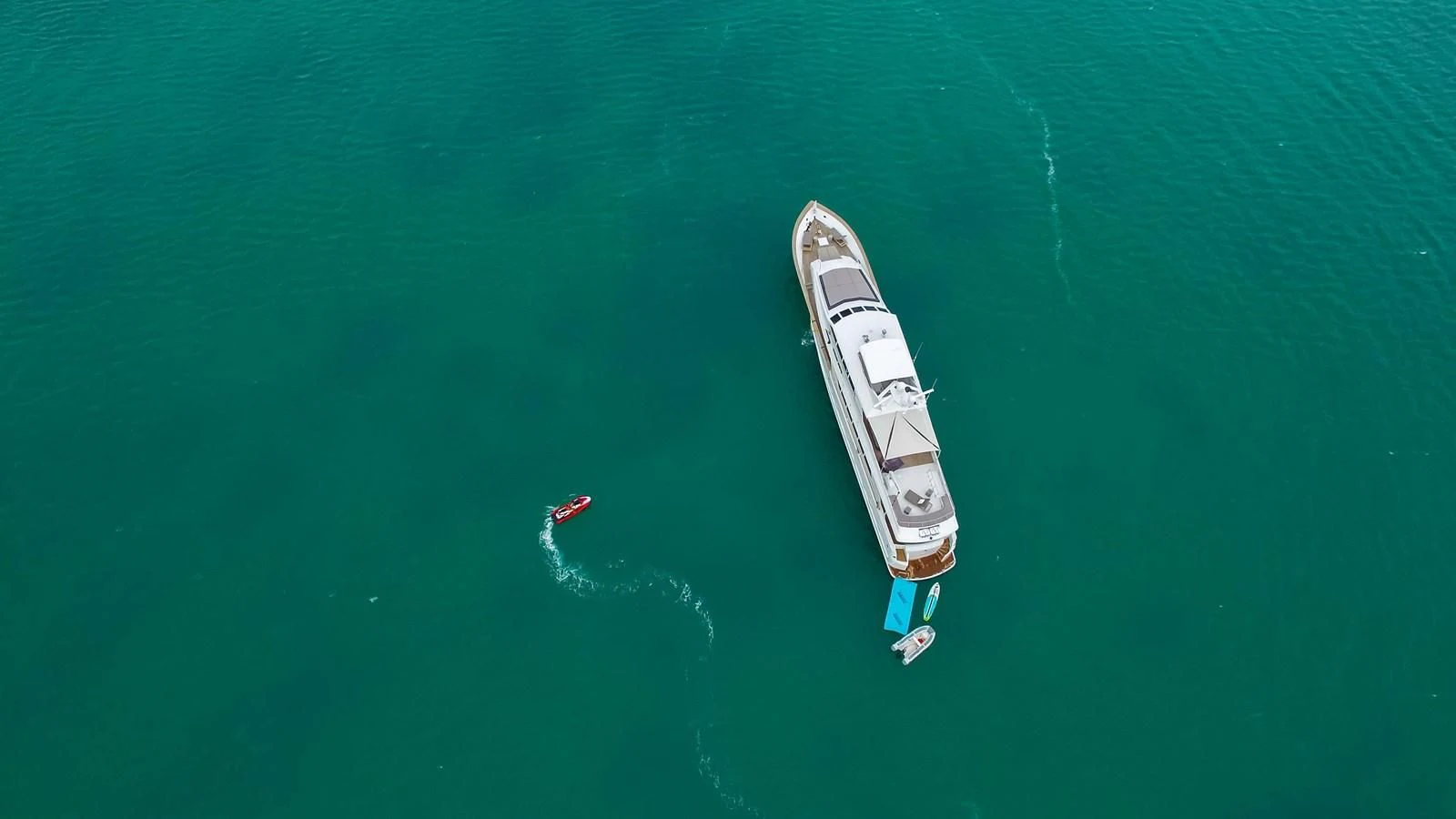 a boat in the water aboard OCEAN DRIVE Yacht for Sale