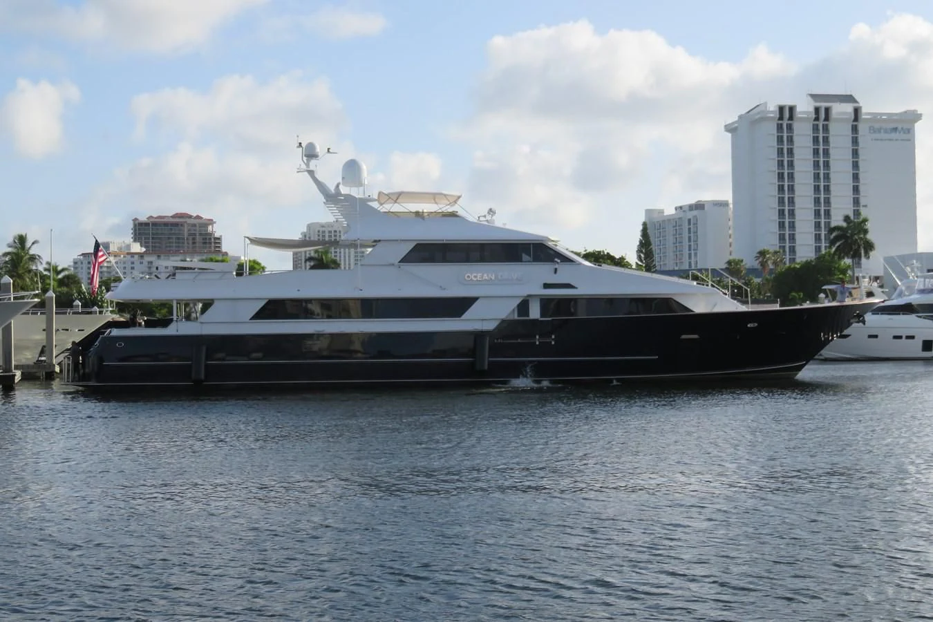 a large boat in the water aboard OCEAN DRIVE Yacht for Sale