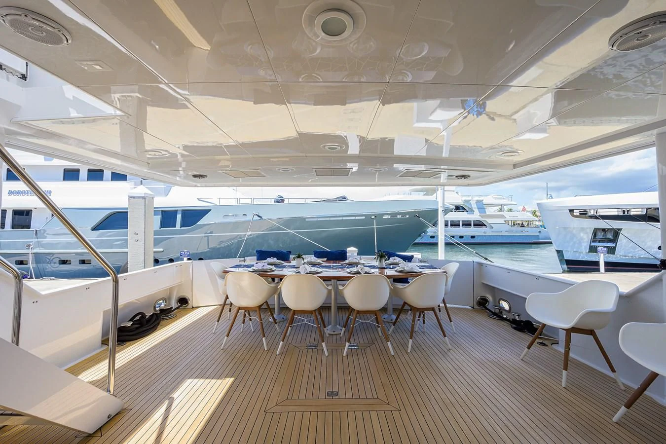 a boat on the water aboard OCEAN DRIVE Yacht for Sale