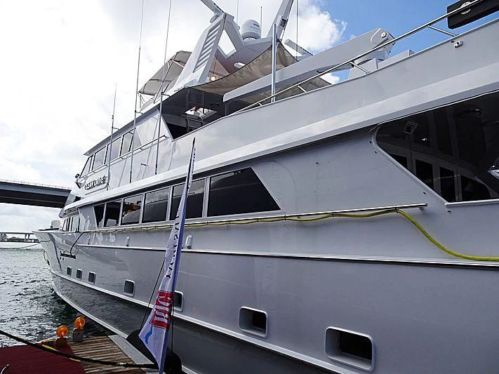 a large white boat aboard OCEAN DRIVE Yacht for Sale