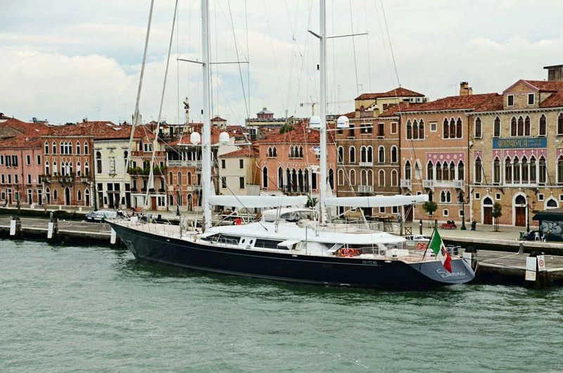 a boat in the water aboard PIROPO Yacht for Sale