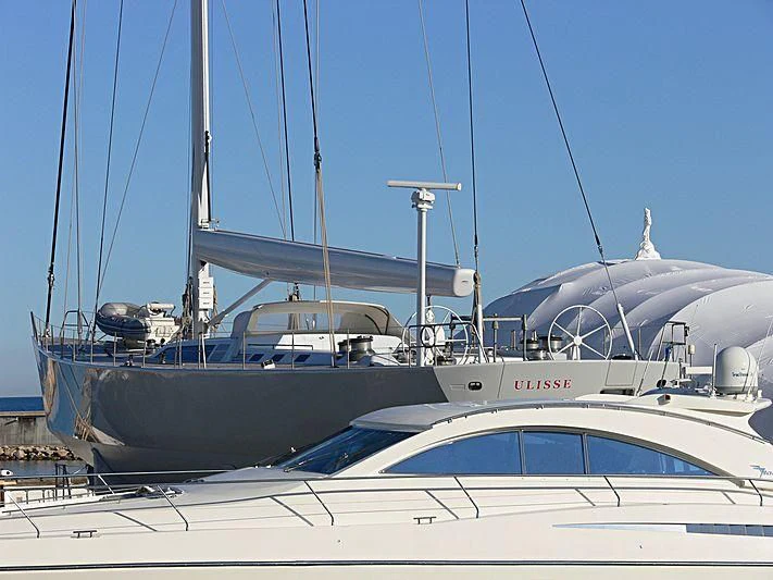 a group of boats on a dock aboard ULISSE Yacht for Sale