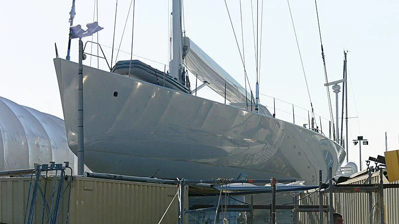 a large ship docked aboard ULISSE Yacht for Sale