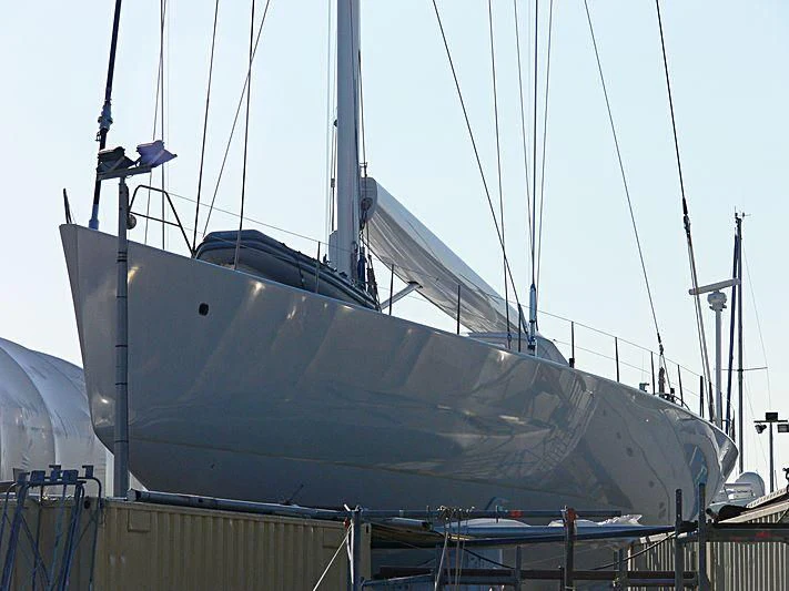 a large ship docked aboard ULISSE Yacht for Sale