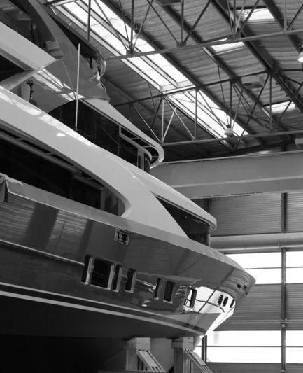 a close-up of a train aboard TOSCA Yacht for Sale