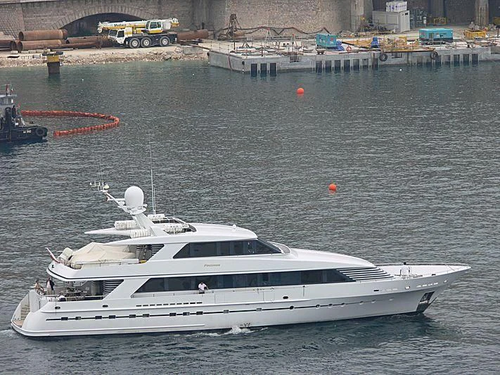 a boat in the water aboard WOLFOZ Yacht for Sale