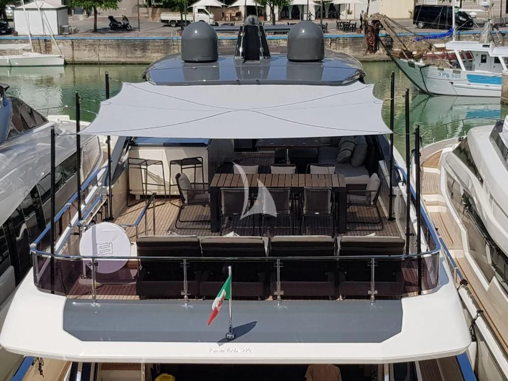 a deck of a boat aboard NINETEEN Yacht for Sale