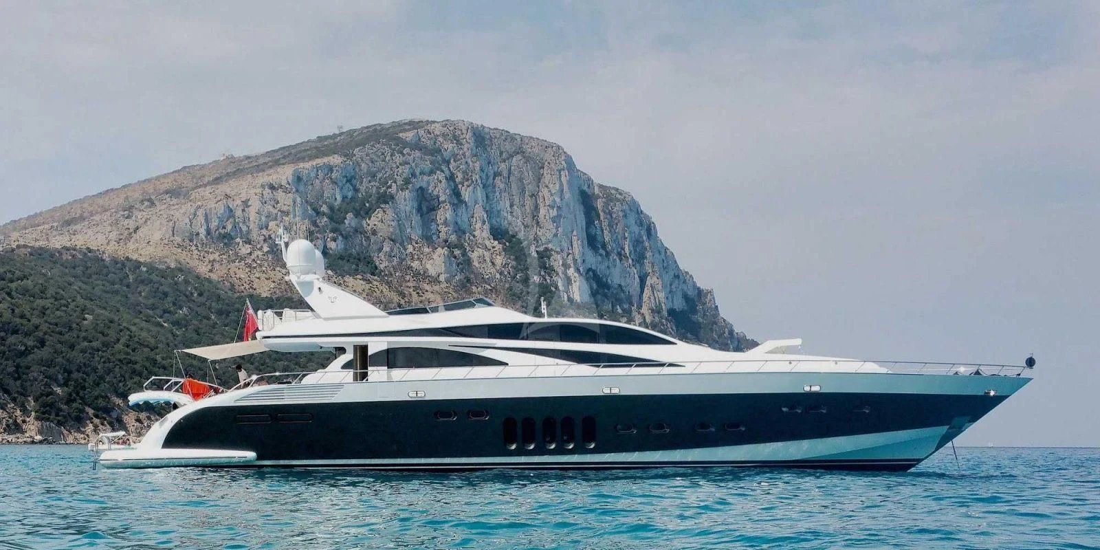 a boat in the water aboard ATHOS Yacht for Sale