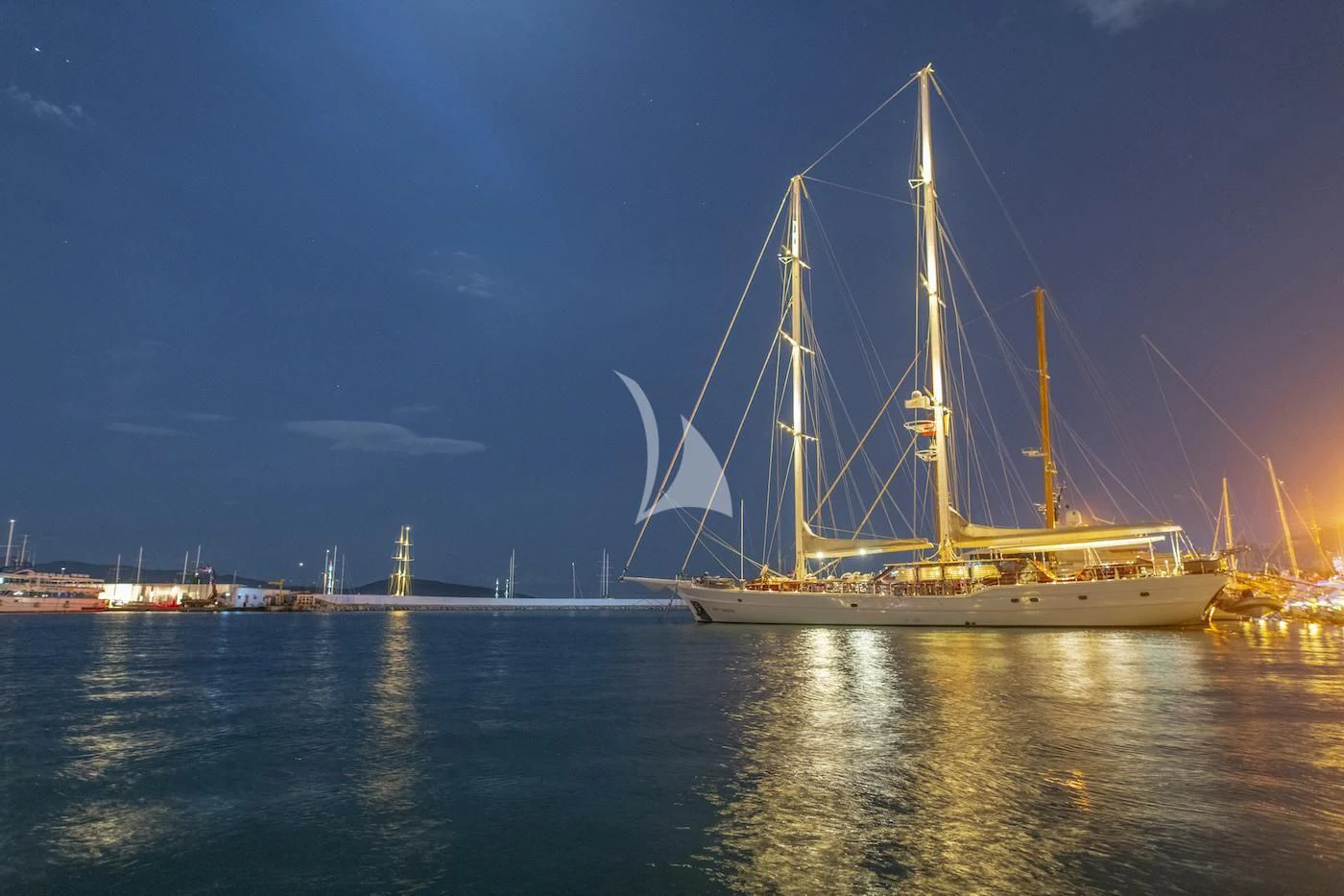 a sailboat on the water aboard HIC SALTA Yacht for Sale