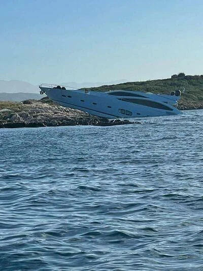 a boat on the water aboard CODE Yacht for Sale