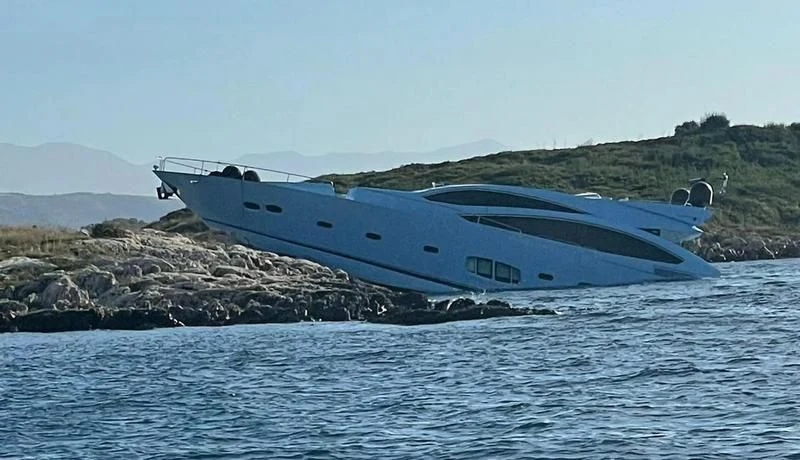 a boat on the water aboard CODE Yacht for Sale