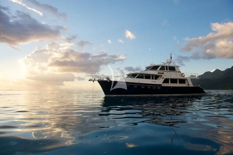a boat in the water aboard MISS KULANI Yacht for Charter