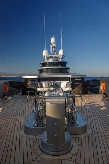 a space ship on a deck aboard LADY VICTORIA Yacht for Sale