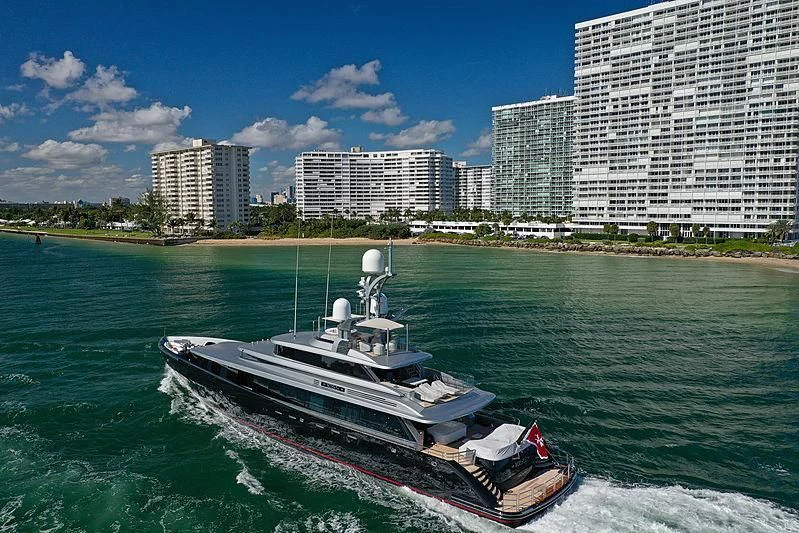 a boat in the water aboard LADY VICTORIA Yacht for Sale