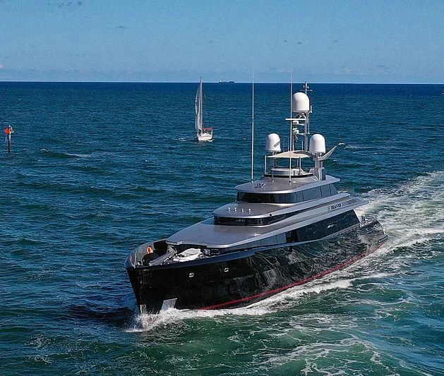 a boat in the water aboard LADY VICTORIA Yacht for Sale
