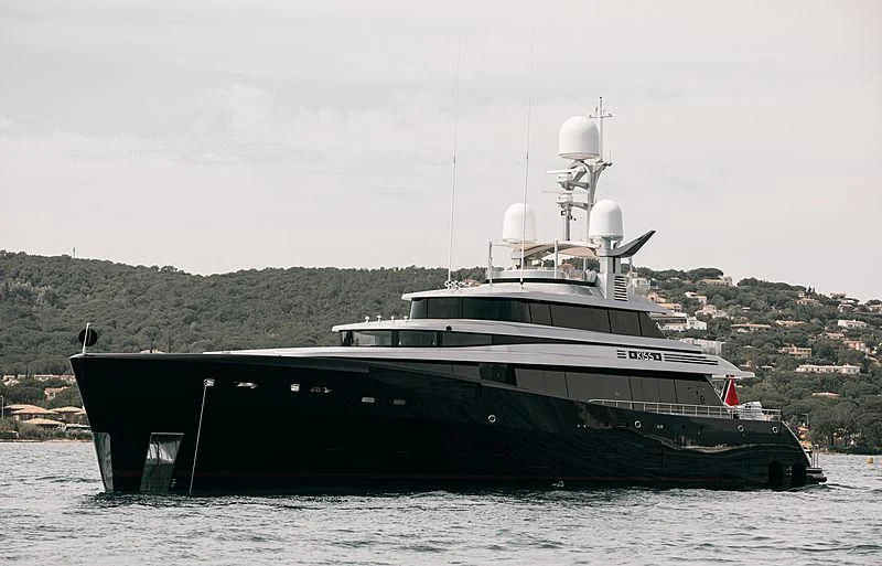a boat in the water aboard LADY VICTORIA Yacht for Sale