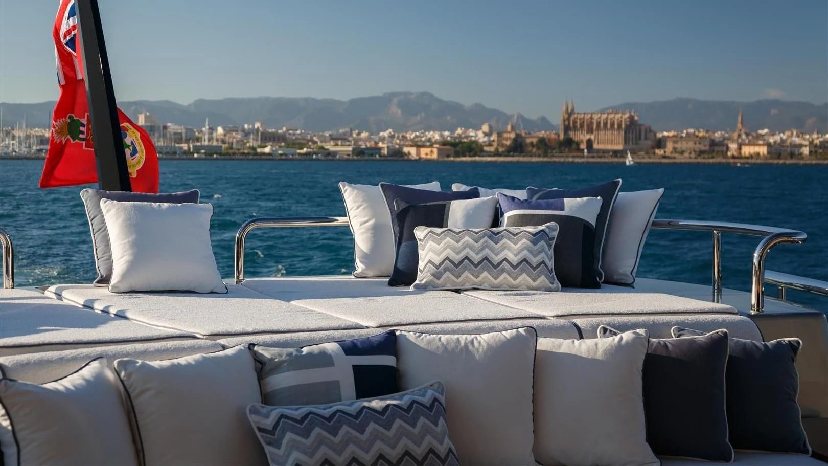 a boat on the water aboard LADY VICTORIA Yacht for Sale