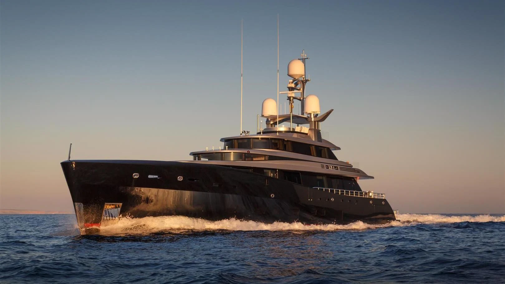 a boat on the water aboard LADY VICTORIA Yacht for Sale