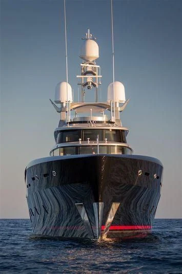 a large ship in the water aboard LADY VICTORIA Yacht for Sale