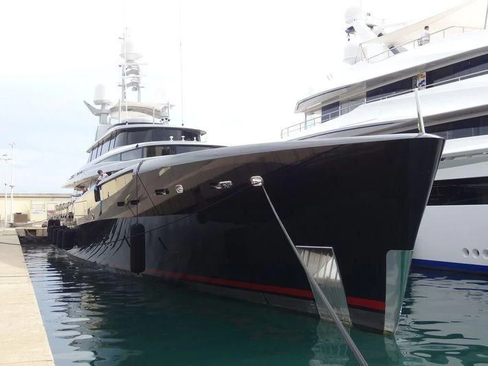 a couple of large boats docked aboard LADY VICTORIA Yacht for Sale