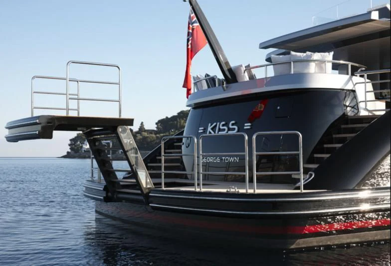 a boat on the water aboard LADY VICTORIA Yacht for Sale